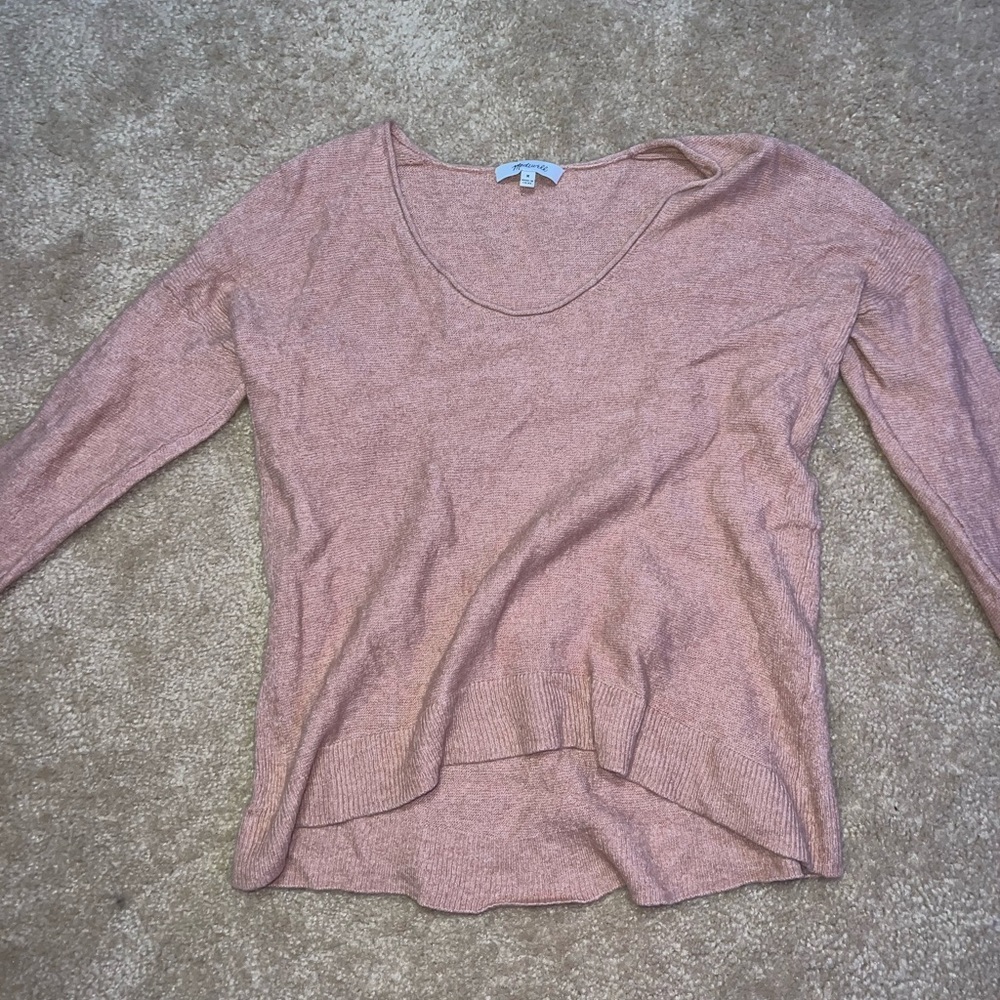 medium peach sweater